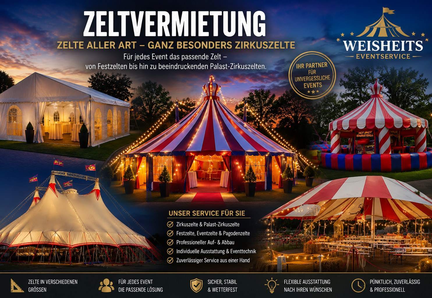 Events zu attraktiven Preisen.  Neugierig geworden? Entdecken Sie jetzt unsere Veranstaltungen Bundesweit in Deutschland Zeltmiete Künstler